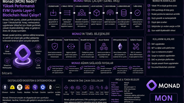 Monad (MON) Nedir? Yüksek Performanslı EVM Uyumlu Layer-1 Blockchain Nasıl Çalışır?